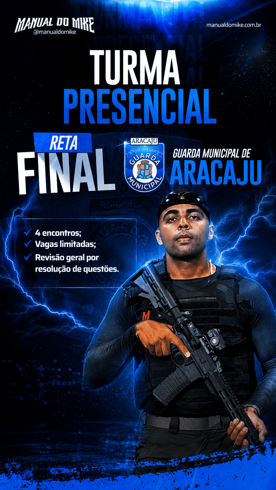 RETA FINAL GCM ARACAJU - PRESENCIAL